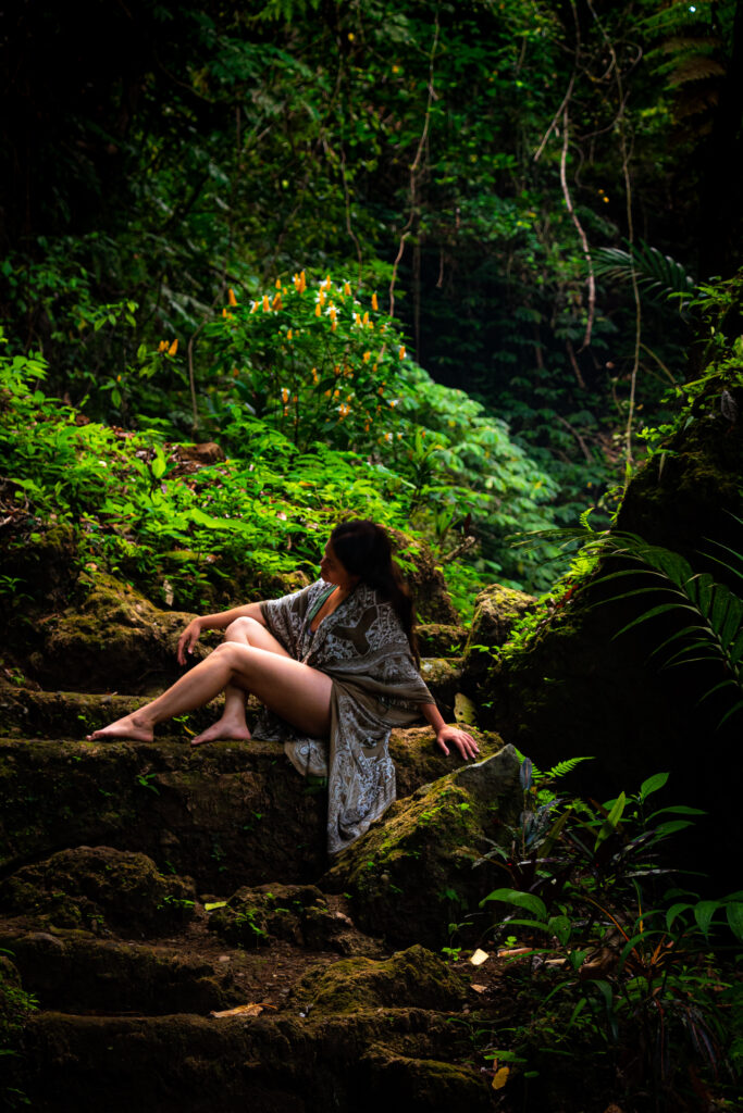 Yoga tropical forest